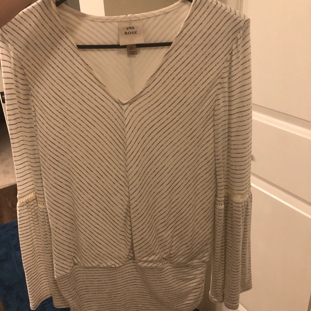 Striped Knox rose top